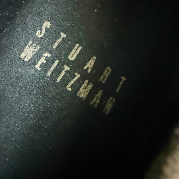 STUART WEITZMAN | Taupe Tan Gray Suede Stiletto Heels Pointed Toe Pumps | Size 8 - Picture 7 of 8